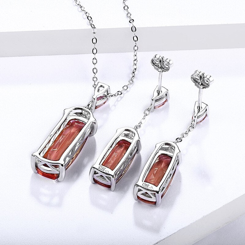 Zultanite Jewelry Set in Rhodium-Plated 925 Sterling Silver - Florence Jewellers